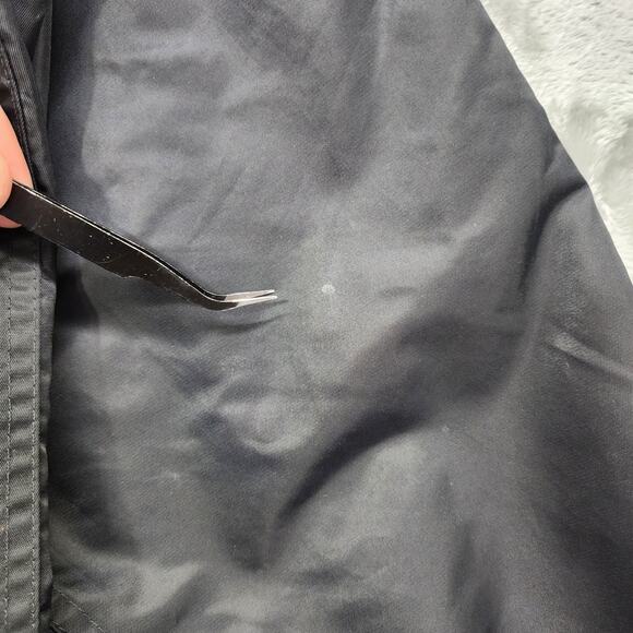 VINTAGE Y2K Nike Jacket Mens XXL Black Full Zip Puffer Windbreaker Streetwear - Picture 7 of 16